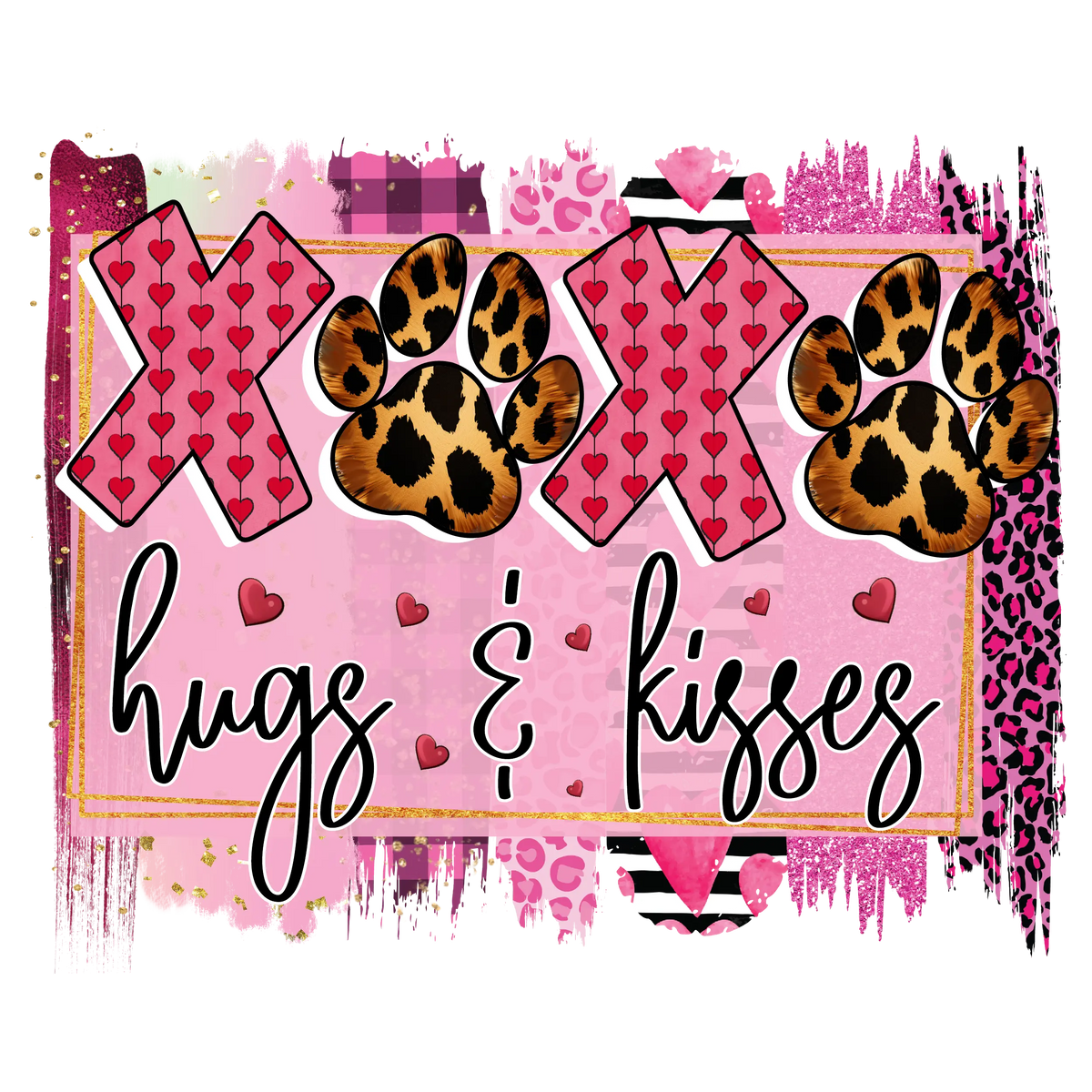 Xoxo hugs  Valentine' s Day  Holiday Ready To Press Dtf Transfers dtfintexas