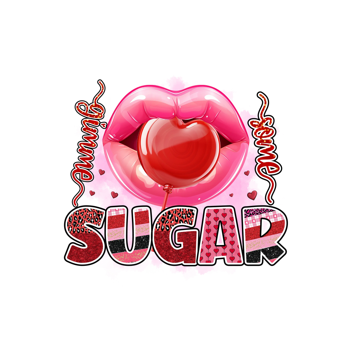 Gimme some sugar  Valentine' s Day  Holiday Ready To Press Dtf Transfers dtfintexas