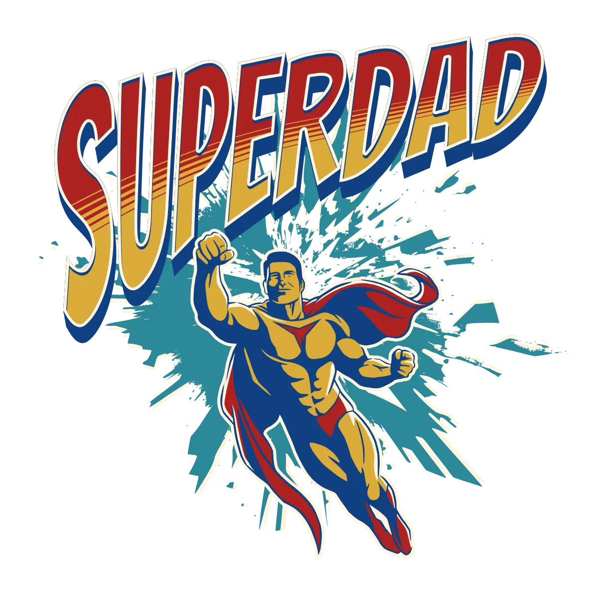 Super Dad 1 Father's Day Holidays Ready To Press Dtf Transfers dtfintexas