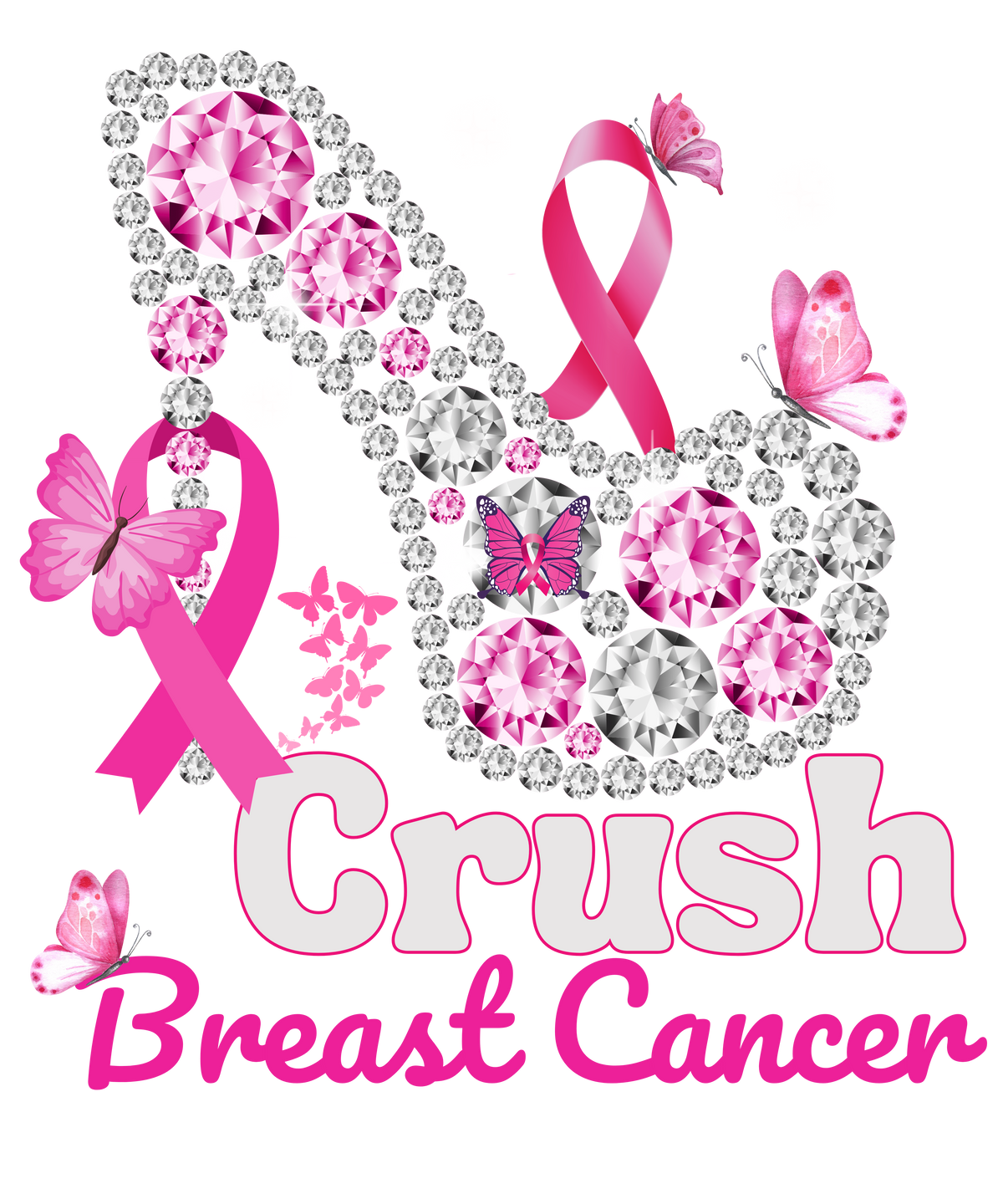 Crush Breast Cancer Awareness Breast Cancer Awareness   Charities & Causes  Ready To Press  Dtf Transfers dtfintexas
