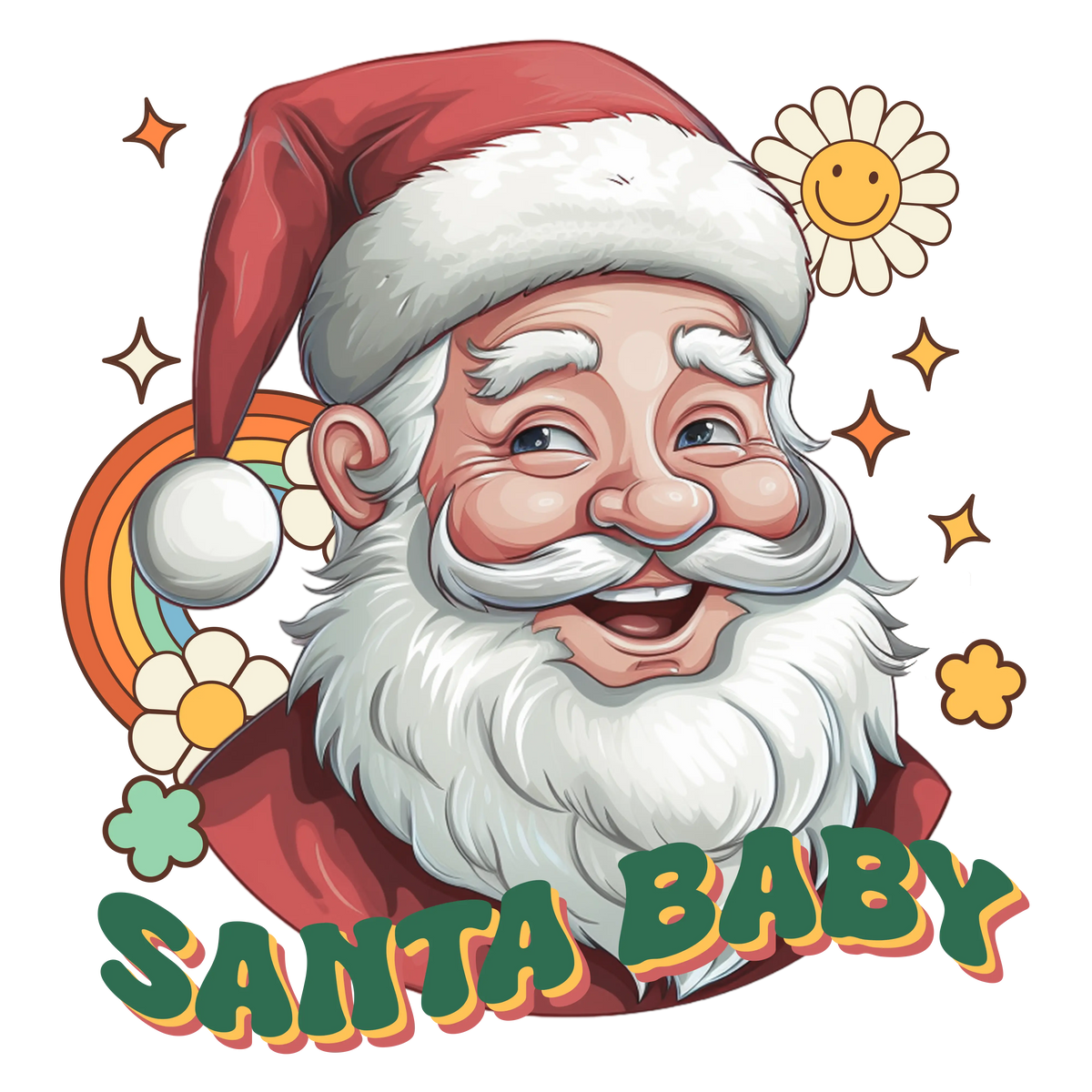 Santa-Baby   Christmas Holiday  Ready To Press Dtf Transfers dtfintexas