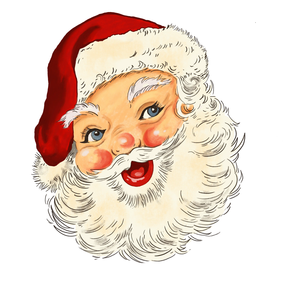 Santa6  Christmas Holiday  Ready To Press Dtf Transfers dtfintexas