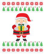 Santa's Christmas Gift   Christmas Holiday  Ready To Press Dtf Transfers dtfintexas