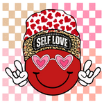 SelfLoveSmileCheckerR3   Christmas Holiday  Ready To Press Dtf Transfers dtfintexas