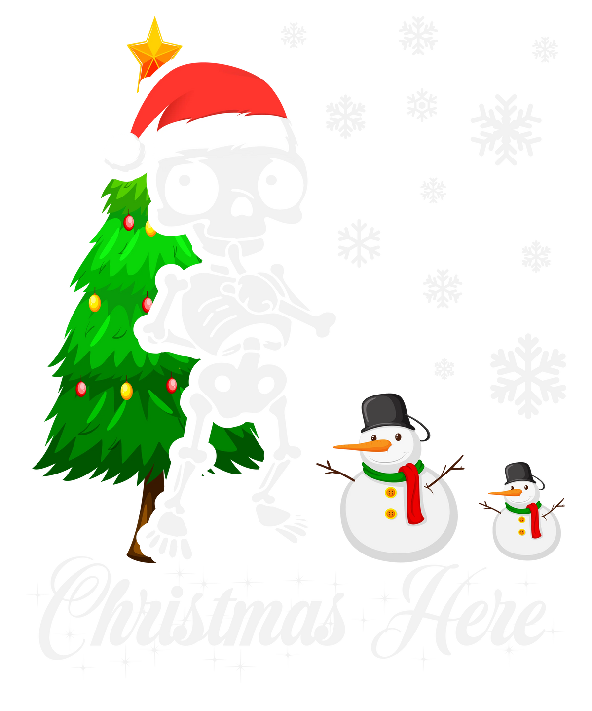 Skeleton Christmas   Christmas Holiday  Ready To Press Dtf Transfers dtfintexas