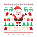 Sleigher Santa Claus Christmas Sweaters Christmas Holiday  Ready To Press Dtf Transfers dtfintexas