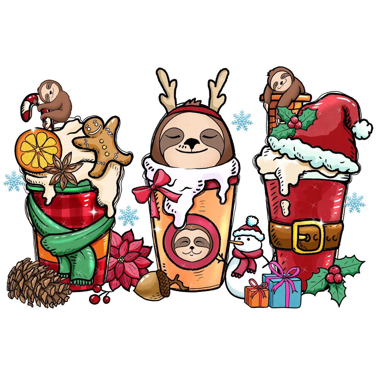 Sloth Split  (1)   Sloths  Animals  Ready To Press  Dtf Transfers dtfintexas