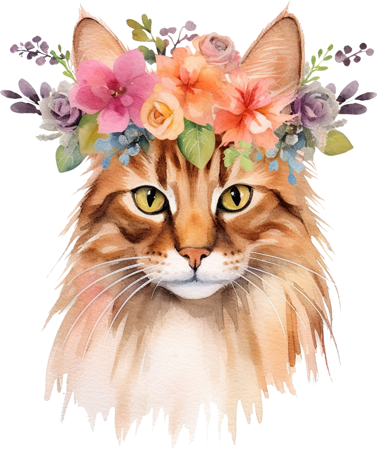 Somali Cats Animals Ready To Press  Dtf Transfers dtfintexas