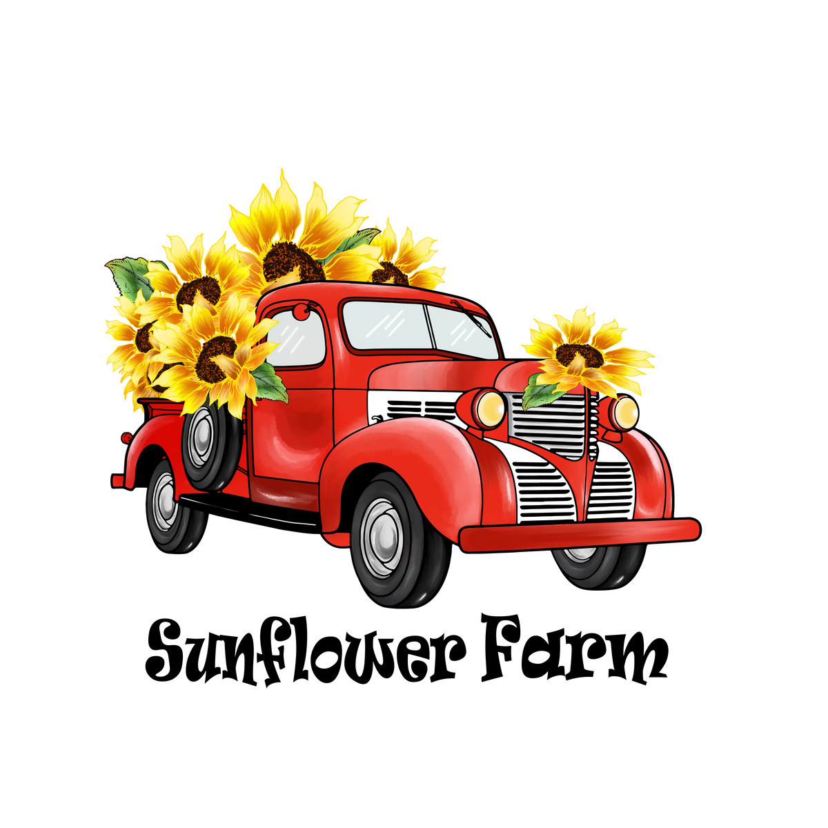 Sunflower Farm Valentine' s Day  Holiday Ready To Press Dtf Transfers dtfintexas