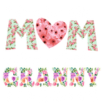 Two titles Mom and Mimi Birthday  Holiday Ready To Press Dtf Transfers dtfintexas