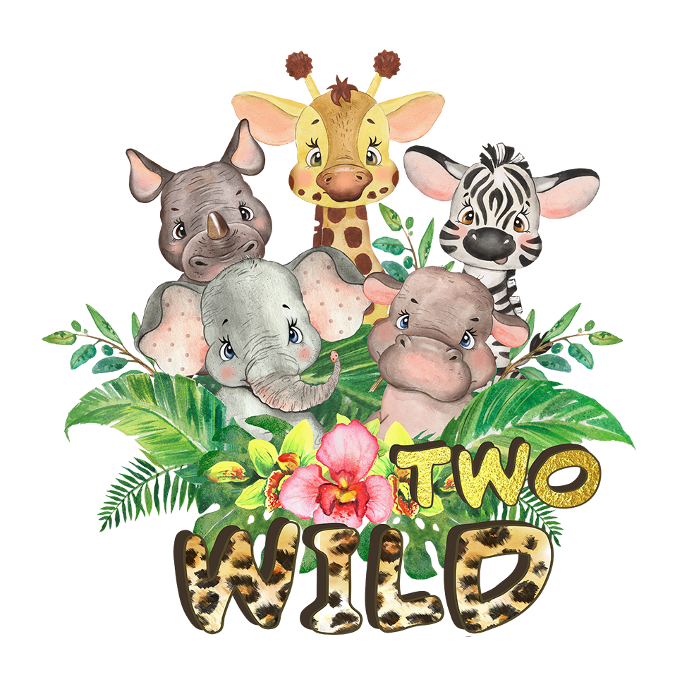 Two Wild  Birthday  Holiday Ready To Press Dtf Transfers dtfintexas
