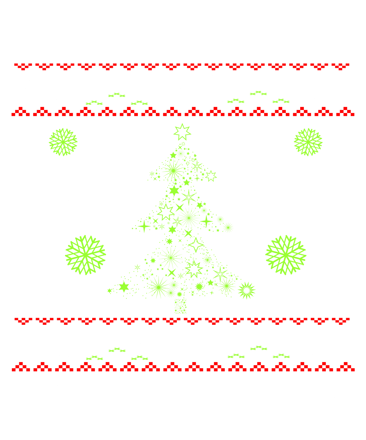 Ugly Christmas Pattern (3)  Christmas Holiday  Ready To Press Dtf Transfers dtfintexas