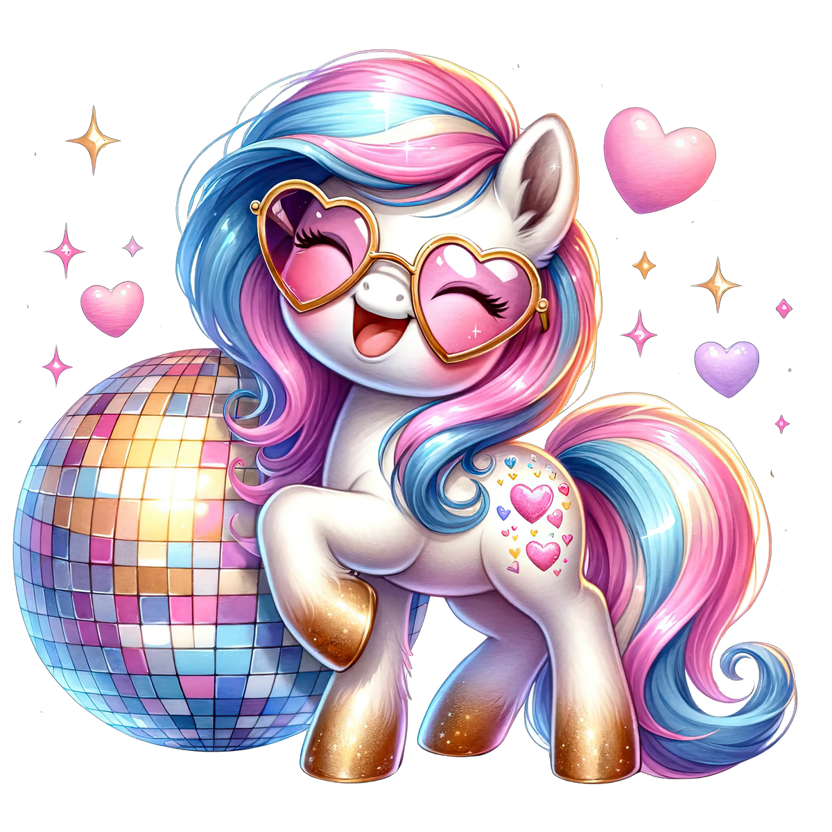 Unicorn New Year Clipart (7)   New  Year's Eve  Holiday Ready To Press Dtf Transfers dtfintexas