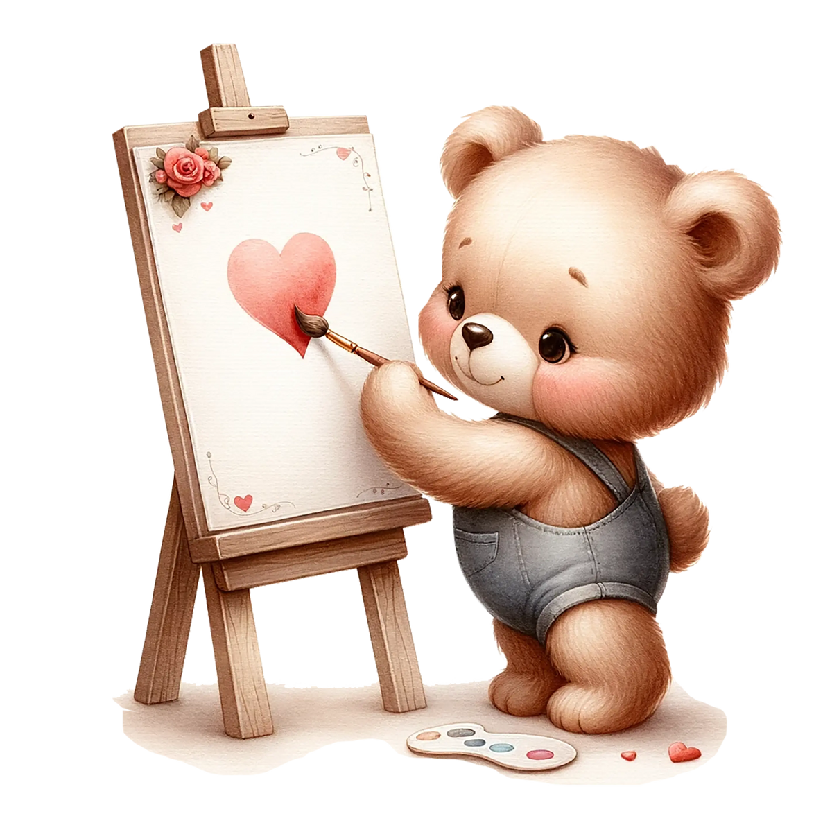 Valentina Bear (3) Valentine' s Day  Holiday Ready To Press Dtf Transfers dtfintexas
