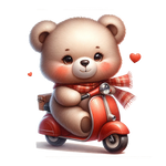 Valentina Bear (4) Valentine' s Day  Holiday Ready To Press Dtf Transfers dtfintexas