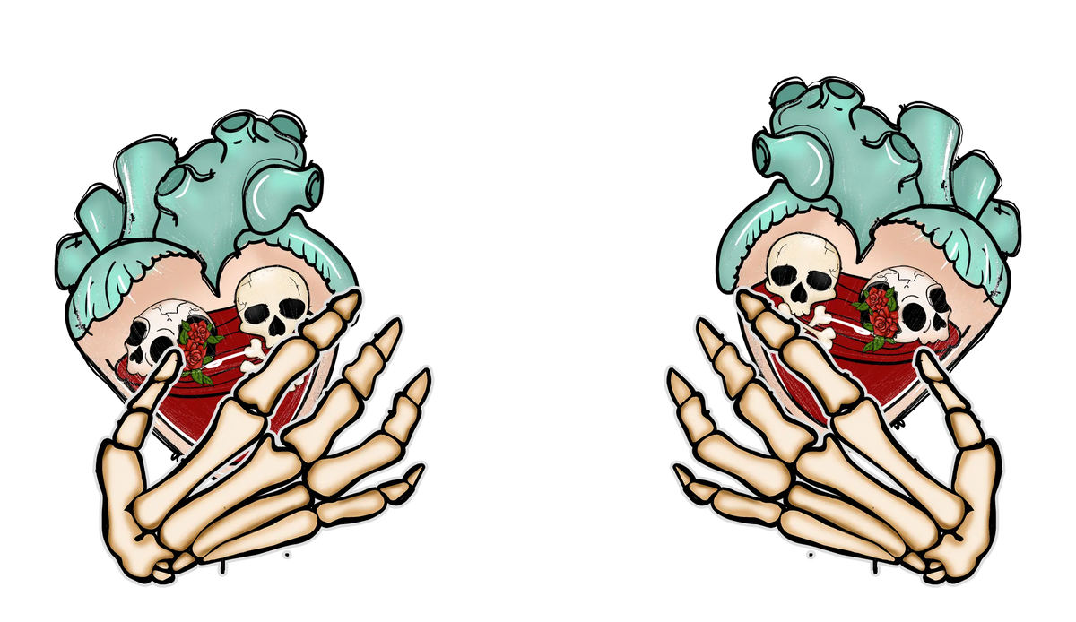 Valentina Skeleton  (5)   Valentine' s Day  Holiday Ready To Press Dtf Transfers dtfintexas