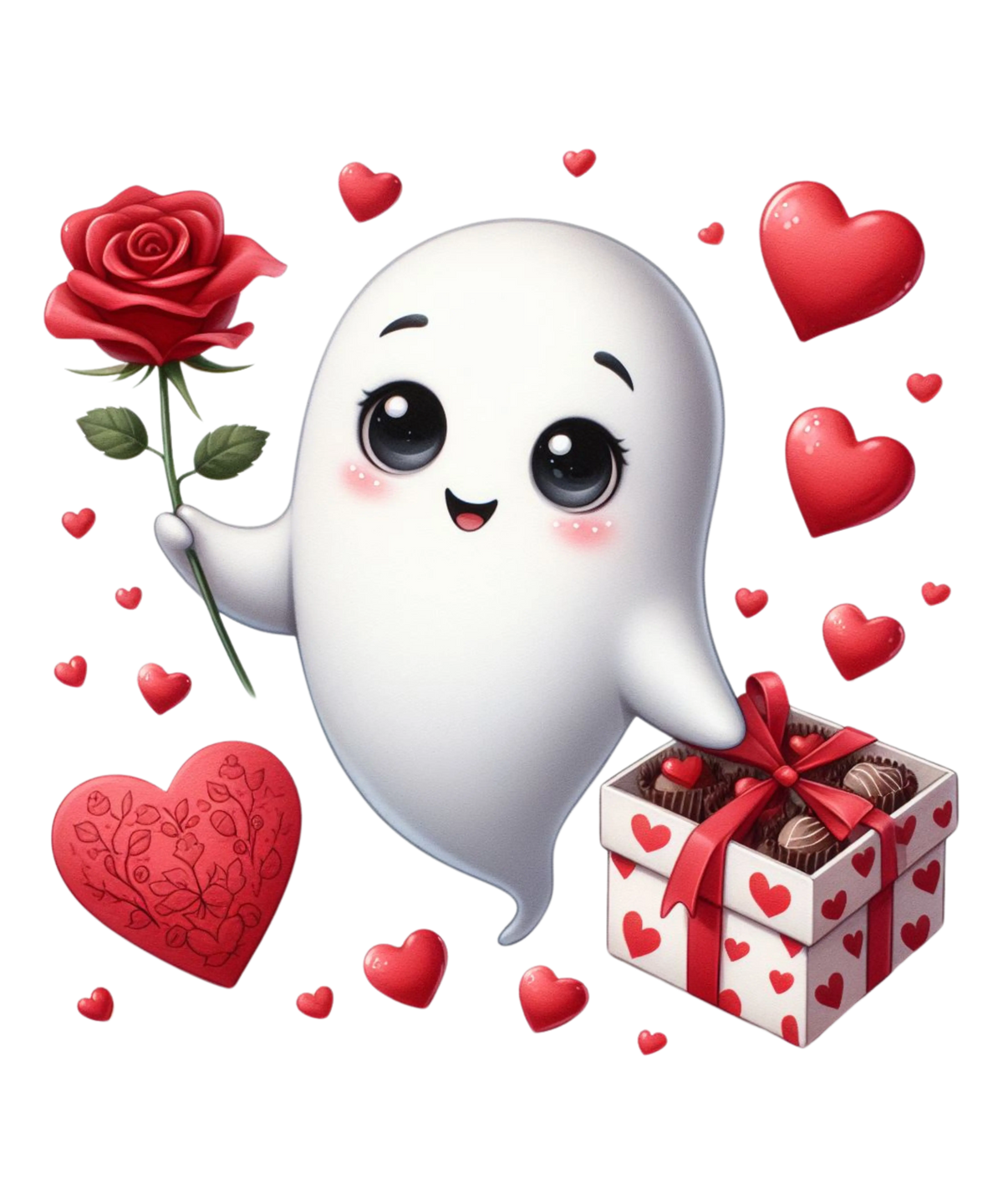 Valentina Spoky  (8) Valentine' s Day  Holiday Ready To Press Dtf Transfers dtfintexas