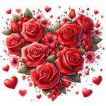 Valentine Rose 11 Valentine' s Day  Holiday Ready To Press Dtf Transfers dtfintexas