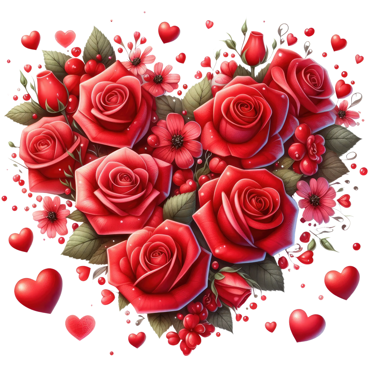 Valentine Rose 11 Valentine' s Day  Holiday Ready To Press Dtf Transfers dtfintexas
