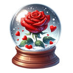 Valentine Rose 6 Valentine' s Day  Holiday Ready To Press Dtf Transfers dtfintexas
