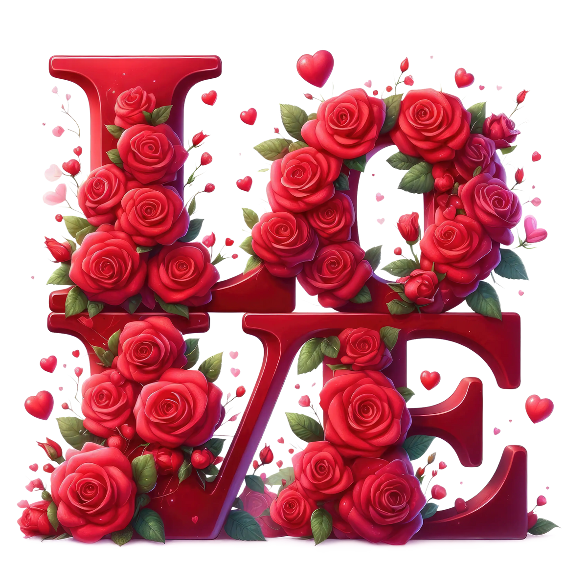 Valentine Rose 8 Valentine' s Day  Holiday Ready To Press Dtf Transfers dtfintexas