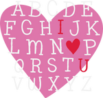 Valentinas Alphabe  Valentine' s Day  Holiday Ready To Press Dtf Transfers dtfintexas