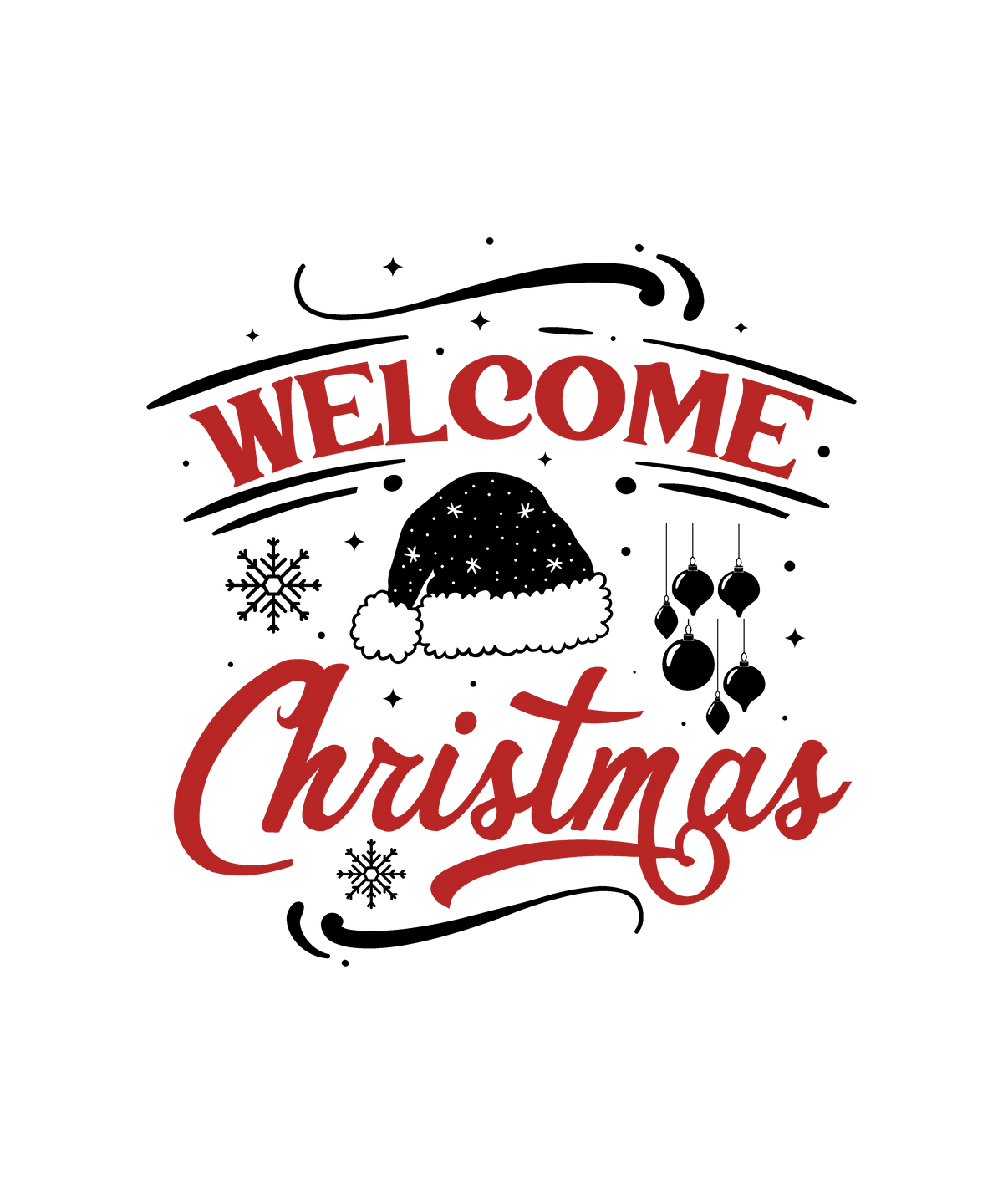 Welcome Christmas-01  Christmas Holiday  Ready To Press Dtf Transfers dtfintexas