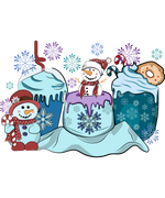 Winter Coffee Christmas Holiday  Ready To Press Dtf Transfers dtfintexas