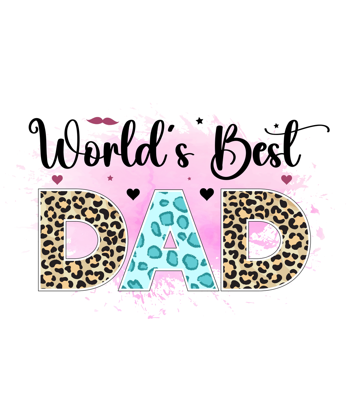 World's Best Dad  Father's Day Holidays Ready To Press Dtf Transfers dtfintexas