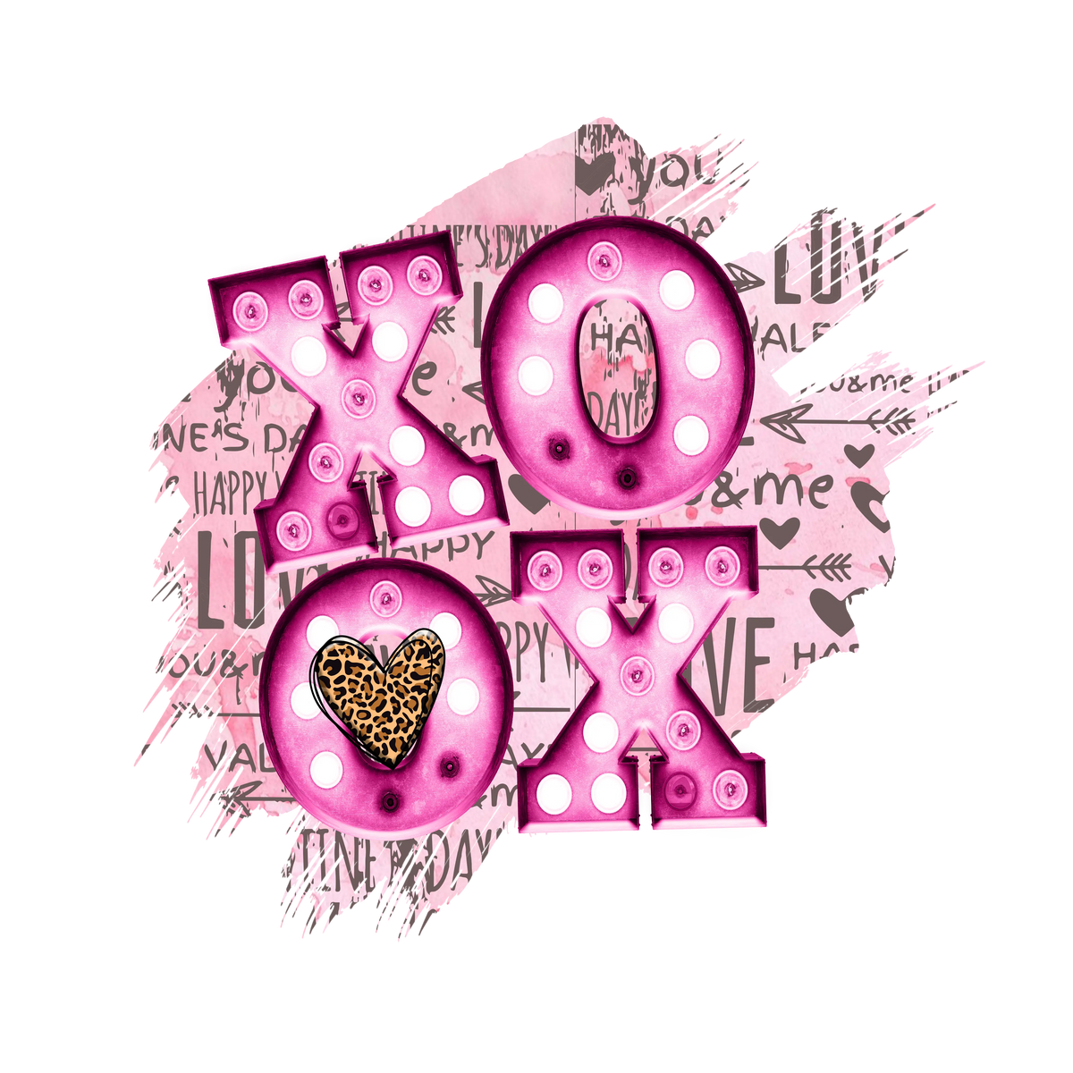 XOXO sublimation  Valentine' s Day  Holiday Ready To Press Dtf Transfers dtfintexas