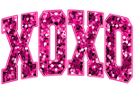 XOXO valentine Pink Valentine' s Day  Holiday Ready To Press Dtf Transfers dtfintexas