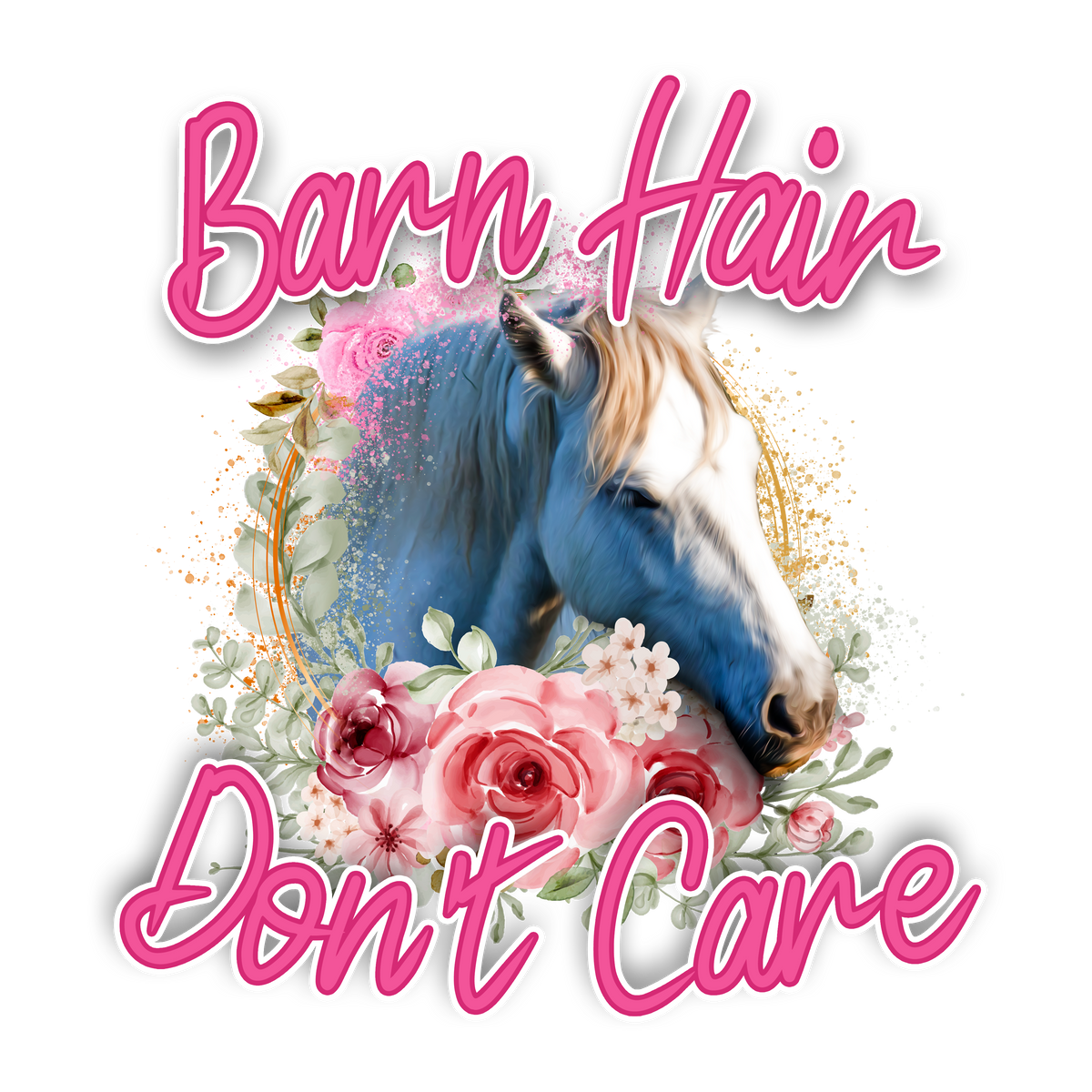 Barn hair dont care    Horses  Animals  Ready To Press  Dtf Transfers dtfintexas