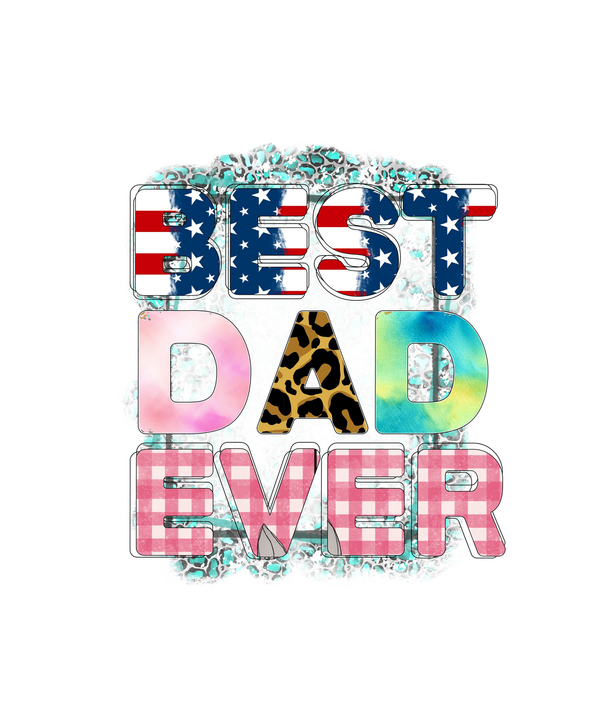 Biessed Dad (1) Father's Day Holidays Ready To Press Dtf Transfers dtfintexas