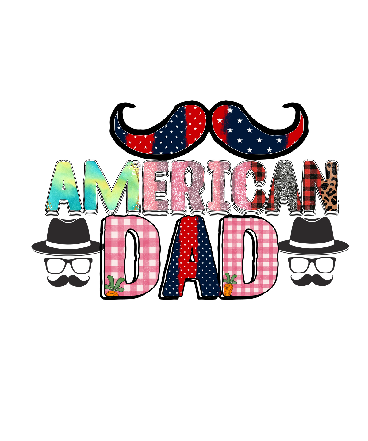 Biessed Dad (10) Father's Day Holiday Ready To Press Dtf Transfers dtfintexas