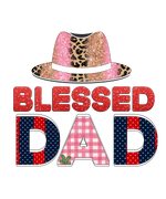 Biessed Dad (2) Father's Day Holidays Ready To Press Dtf Transfers dtfintexas