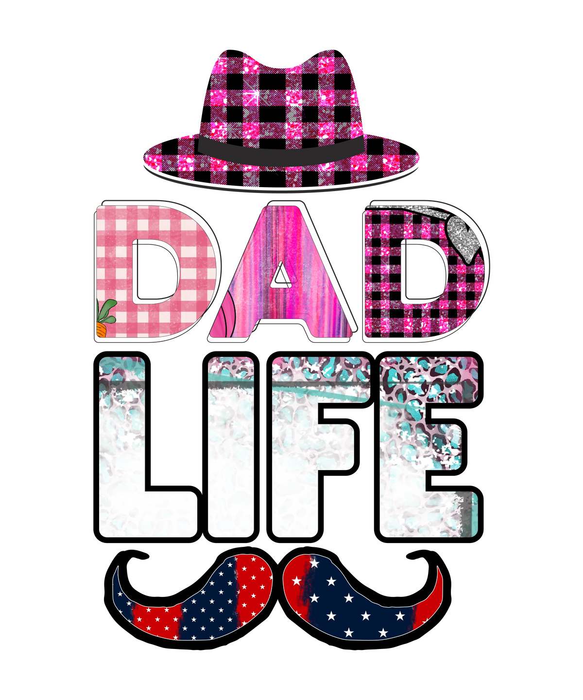Biessed Dad (5) Father's Day Holiday Ready To Press Dtf Transfers dtfintexas
