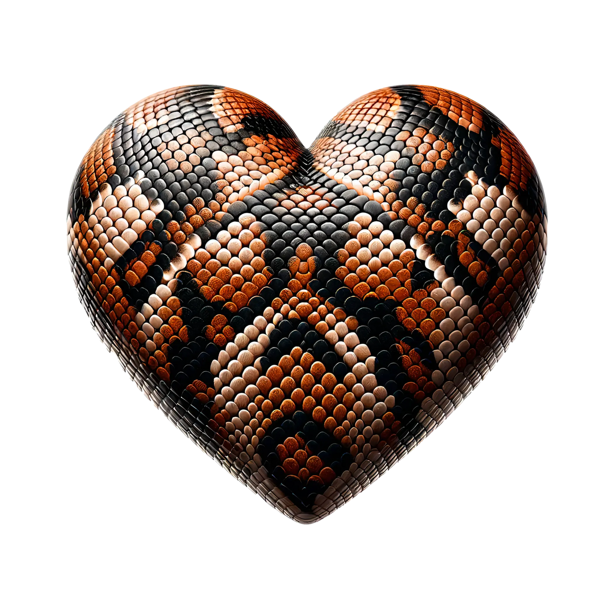 Brown Snake Love Heart  Valentine' s Day  Holiday Ready To Press Dtf Transfers dtfintexas