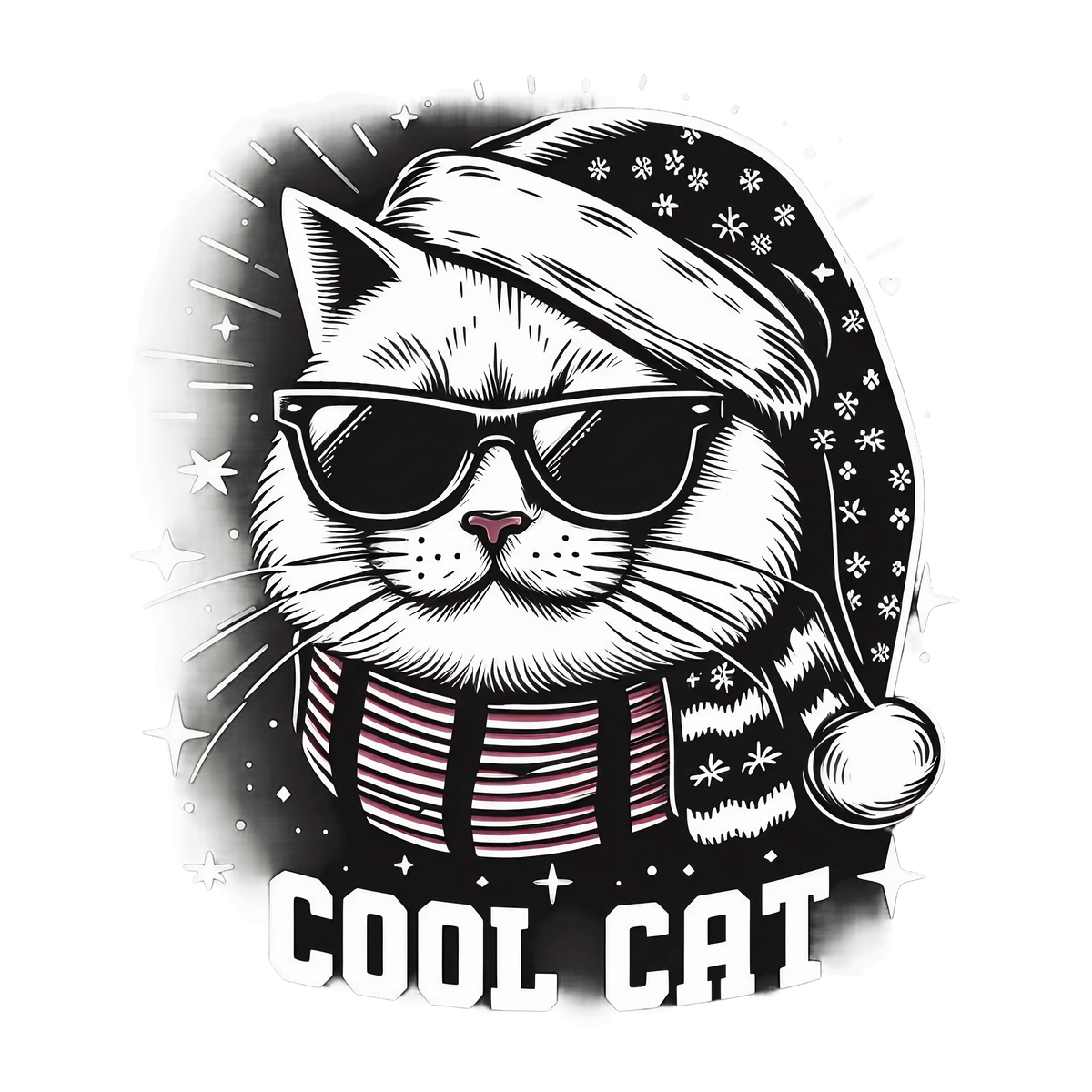 CHRISTMAS  75 COOL CAT CHRISTMAS HOLIDAYS  Ready To Press dtfintexas