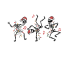 Christmas skeleton Christmas Holidays  Ready To Press Dtf Transfers dtfintexas