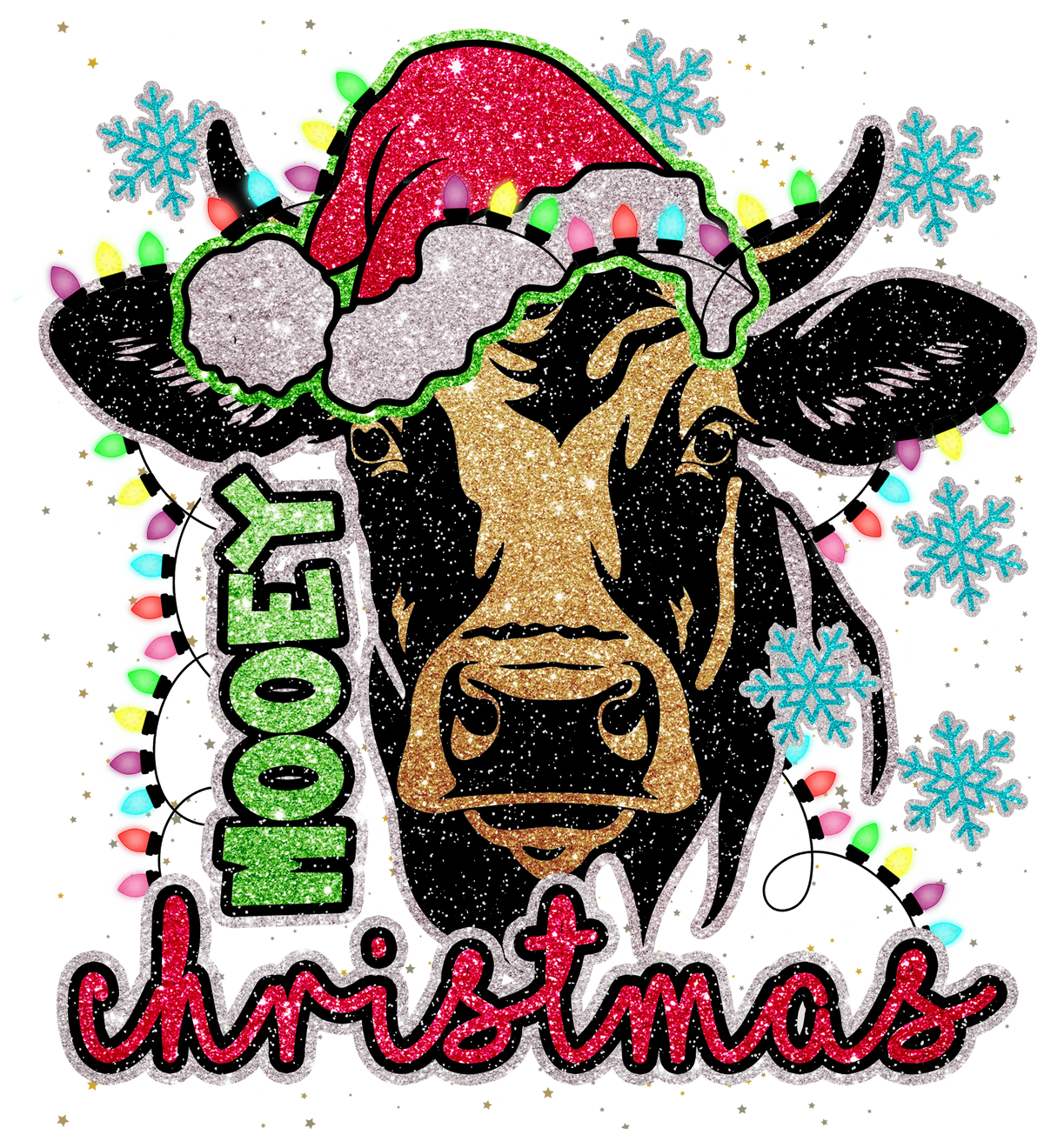 Cow christmas  Farm Animals  Animals  Ready To Press Dtf Transfers dtfintexas
