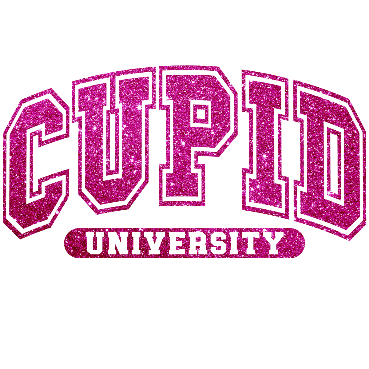 Cupid University Pink  Valentine' s Day  Holiday Ready To Press Dtf Transfers dtfintexas
