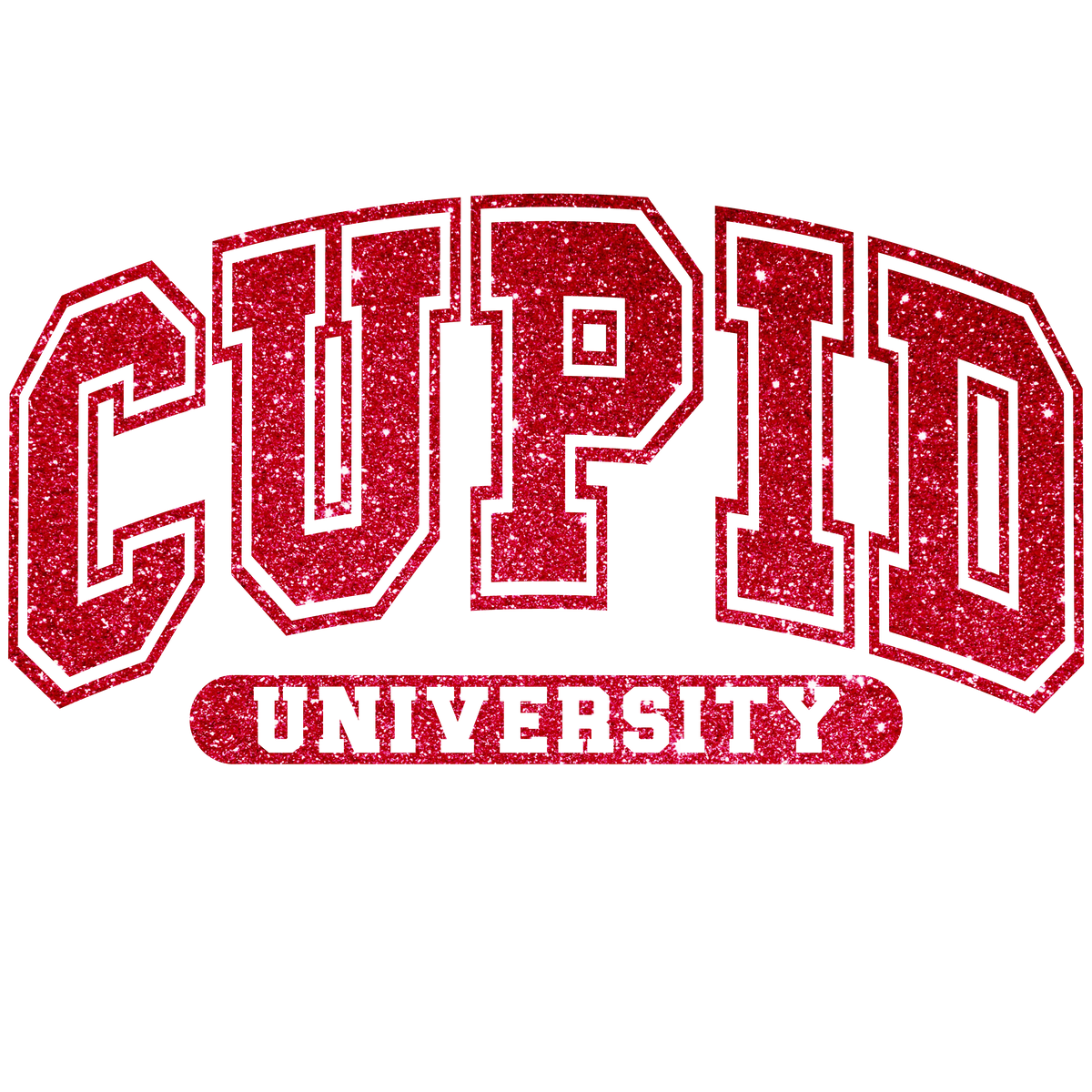 Red Cupid University Pink  Valentine' s Day  Holiday Ready To Press Dtf Transfers dtfintexas