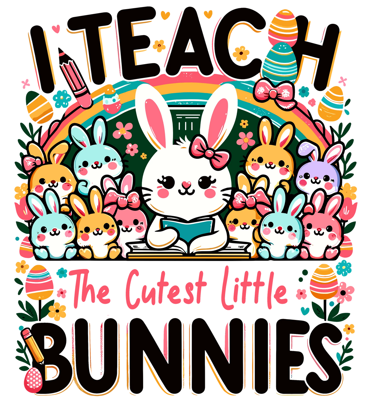 Little Bunny Easter Day Holiday Ready To Press Dtf Transfers dtfintexas