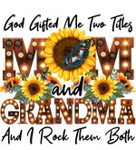 Grandmother 10  Mother's Day Holiday Ready To Press Dtf Transfers dtfintexas
