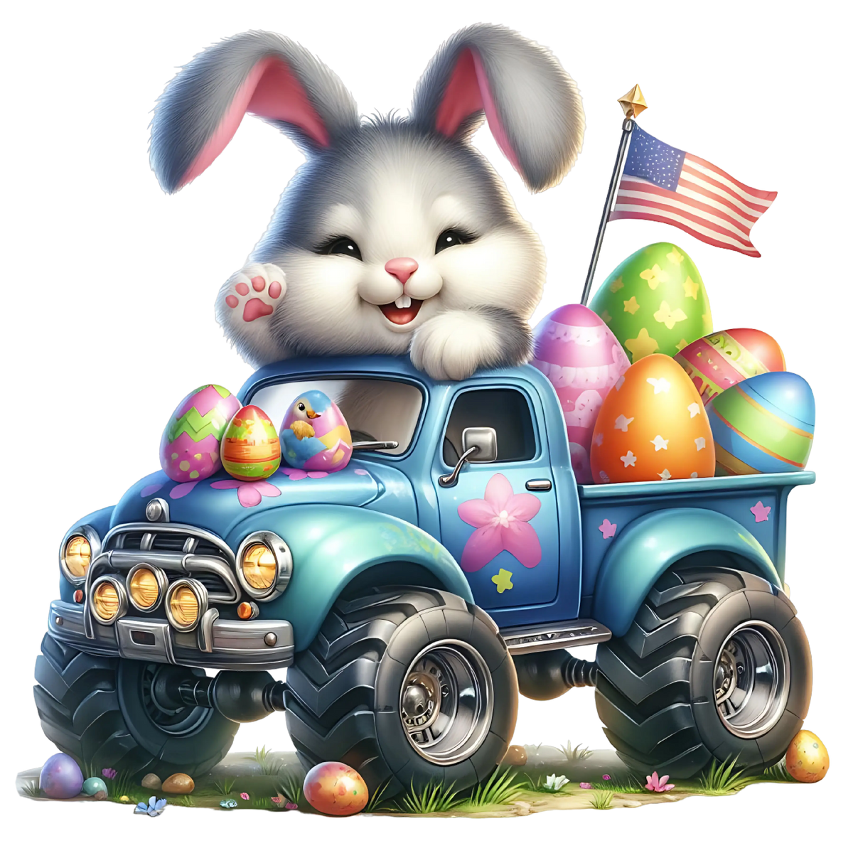 Car Easter 150  Easter Day  Holiday Ready To Press Dtf Transfers dtfintexas