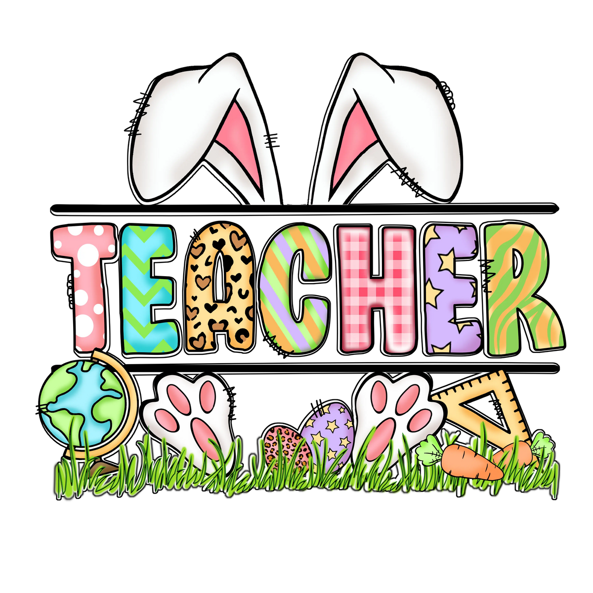 Teacher Easter  18 Easter Day Holiday Ready To Press Dtf Transfers dtfintexas
