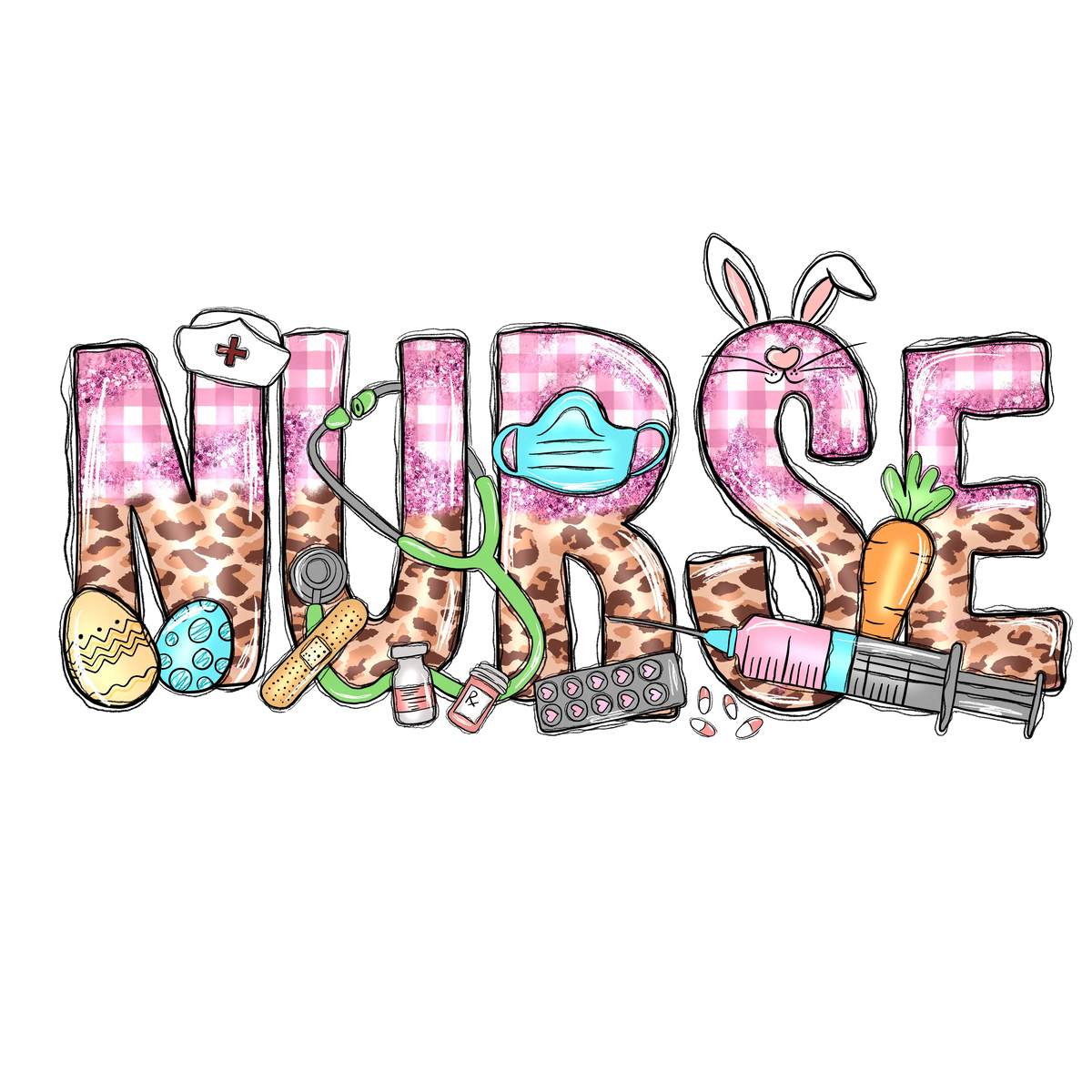 Nurse Easter 363  Easter Day  Holiday Ready To Press Dtf Transfers dtfintexas