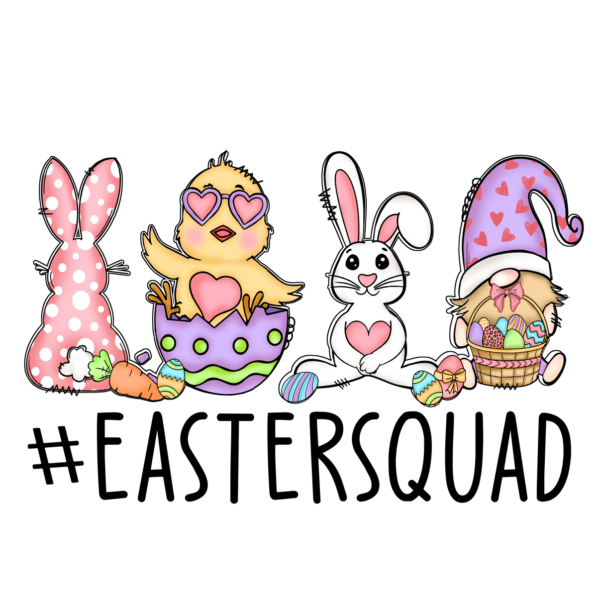 Easter Squad  38 Easter Day Holiday Ready To Press Dtf Transfers dtfintexas