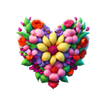 Heart Flower 68 Valentine' s Day  Holiday Ready To Press Dtf Transfers dtfintexas
