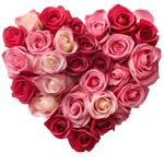 Heart Flower 3 Valentine' s Day  Holiday Ready To Press Dtf Transfers dtfintexas